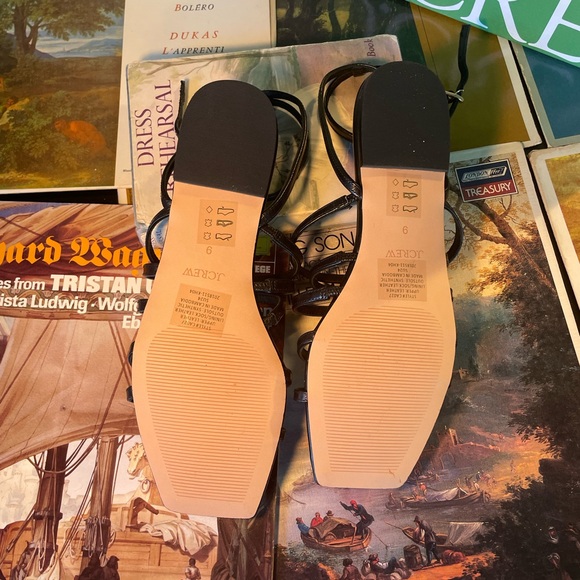 J.Crew New Capri strappy sandals in Black Size 9 - Picture 4 of 5